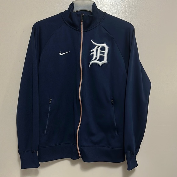 Nike Other - Nike Detroit Tigers Men’s Navy Blue Full Zip Track Jacket Medium